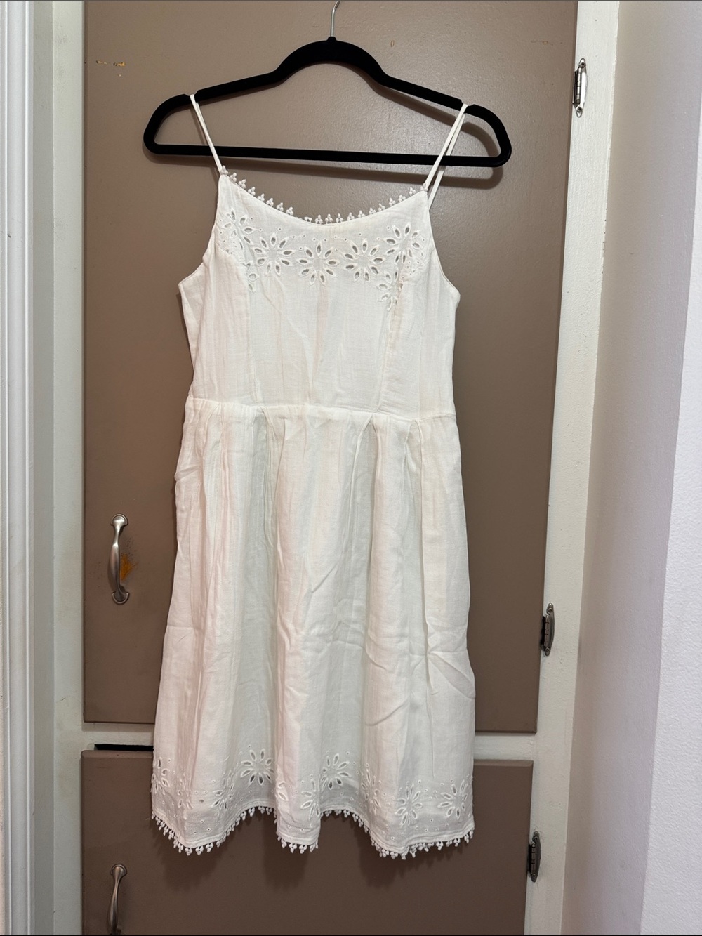 Old Navy White Eyelet Spaghetti-Strap Dress
